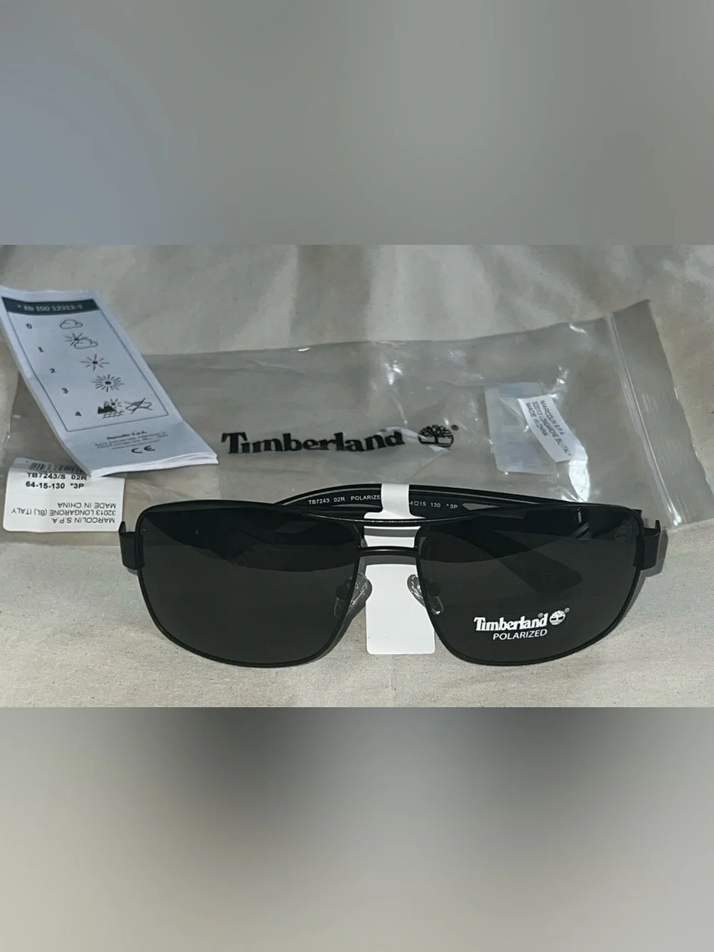 Timberland Men’s Black Polarized Sunglasses NWT